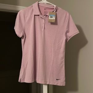 Pink Nike golf polo